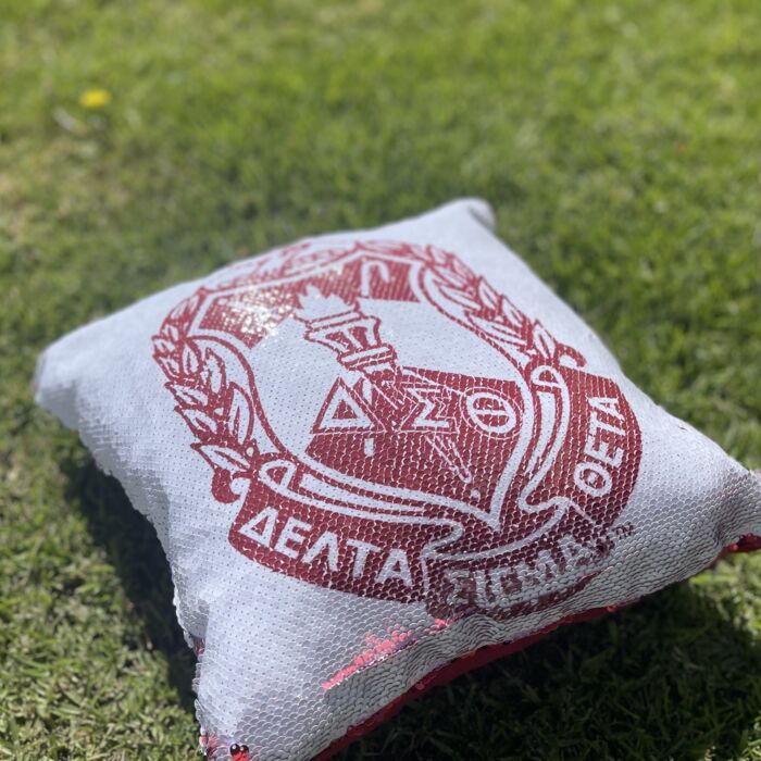 Delta Sigma Theta Sequins Pillow Thumbnail