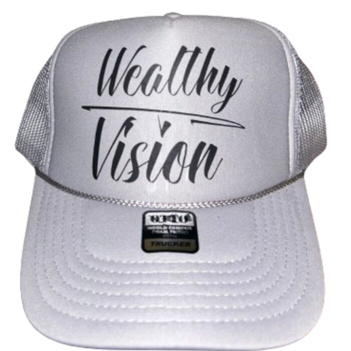 Trucker Hat Grey and Black Thumbnail