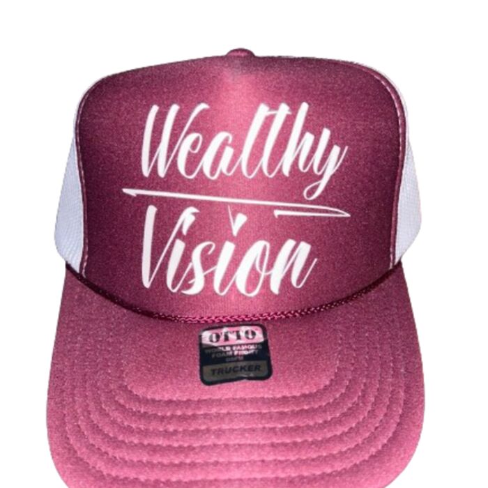 Trucker Hat Burgundy & Cream Thumbnail