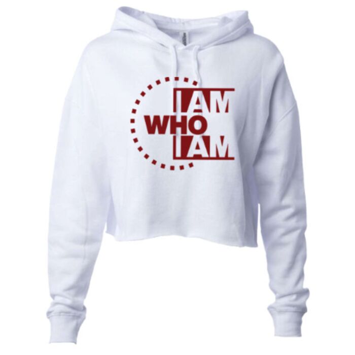 I Am Who I Am - Burgundy Crop Top Thumbnail