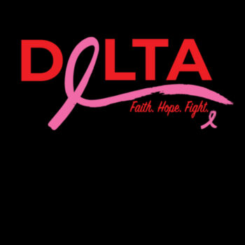 Delta Breast Cancer Awareness - Black Design