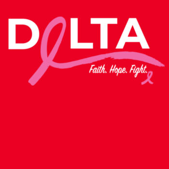 Breast Cancer Awareness Delta Red Design
