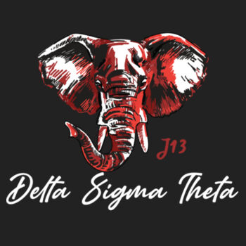 J13 Delta Simga Theta Elephant Sweatshirt Design